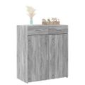 vidaXL Komoda, sivá sonoma 80x42,5x93 cm, kompozitné drevo