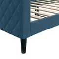 vidaXL Denná posteľ modrá 80x200 cm zamat