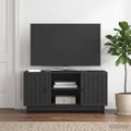 vidaXL TV skrinka 102 x 34,5 x 50 cm Čierna Kompozitné drevo