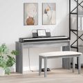 vidaXL Stojan na klávesy Sivý Sonoma 120 x 32 x 64 cm Kompozitné drevo