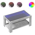 vidaXL Konferenčný stolík s LED betónový 93x53x45 cm kompozitné drevo