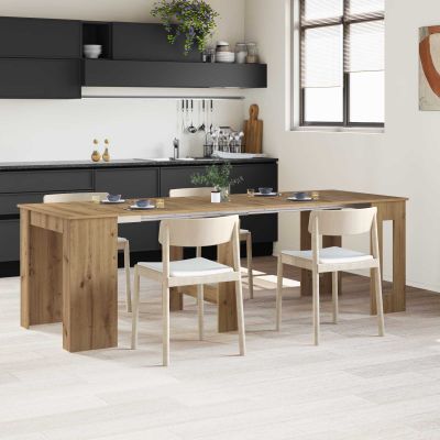 vidaXL Jedálenský stôl 240 x 85 x 75 cm Kompozitné drevo Dub artisan