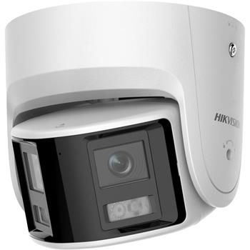 Hikvision 4MPix IP Turret ColorVu AcuSense panoramatická kamera; IR 30m, WDR 120dB, Audio, Alarm, Mikrofón