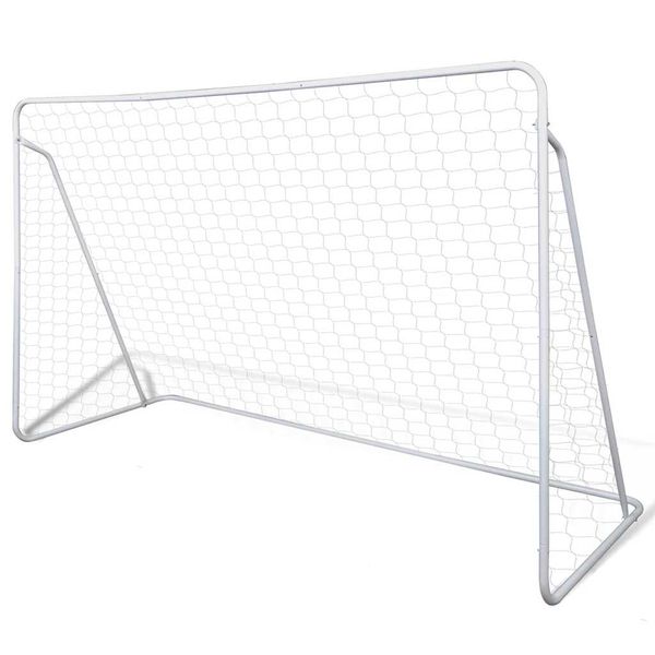 vidaXL Futbalová bránka so sieťou, oceľ 240x90x150 cm, vysokokvalitná