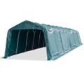 vidaXL Odnímateľný prístrešok pre dobytok PVC 550 g/m², 3,3x12,8m, zelený
