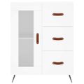 vidaXL Komoda biela 69,5x34x90 cm kompozitné drevo