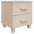 vidaXL Nočné stolíky HAMAR 2 ks, medovo hnedé 40x35x44,5 cm, borovica