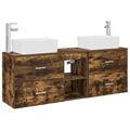vidaXL Set kabinetov do kúpeľne 3 ks Dymový dub 53 x 34,5 x 63 cm