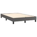 vidaXL Posteľný rám s boxspringom sivý 120x200 cm umelá koža