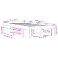vidaXL Posteľný rám bez matraca dub sonoma 75x190 cm kompozitné drevo