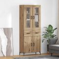 vidaXL Highboard 2 ks Remeselný dub 69,5 x 34 x 180 cm