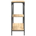 vidaXL Konzolový stolík dub sonoma 88,5x30x75 cm kompozitné drevo