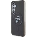 Puzdro Karl Lagerfeld pre Samsung Galaxy S24 KLHMS24SHGKCNOK čierna matná MAGSAFE IML C