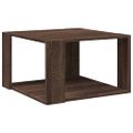 vidaXL Konferenčný stolík hnedý dub 51,5x51,5x30 cm kompozitné drevo