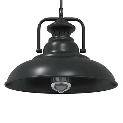 vidaXL Závesná lampa E27 čierna Ø 31 cm železná