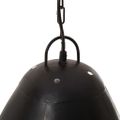 vidaXL Industriálna závesná lampa 25 W, čierna, okrúhla 32 cm E27