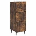 vidaXL Zásuvkový kabinet 33 x 34,5 x 92 cm Kompozitné drevo Dymový dub
