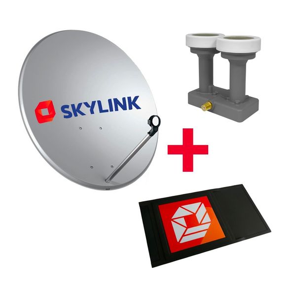 SET pre montáž SKYLINK - modul NAGRA, parabola 80, LNB monoblok SINGLE