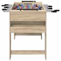 vidaXL Stolný futbal Sonoma dub 125 x 60,5 x 80 cm Kompozitné drevo