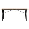 vidaXL Jedálenský stolík v tvare Y 180x90x75 cm borovica a oceľ