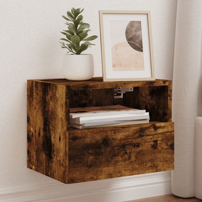 vidaXL TV nástenné skrinky 2 ks dymový dub 40x30x30cm kompozitné drevo