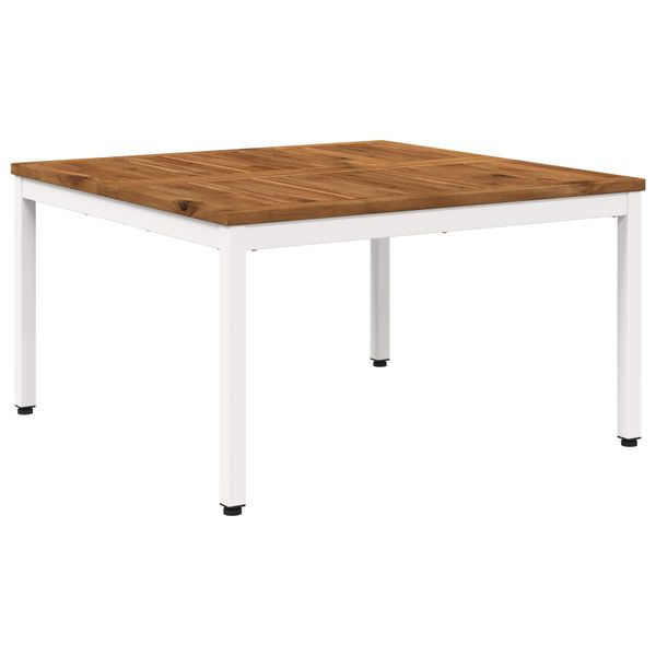 vidaXL Konferenčný stolík Prírodná a biela 80 x 80,5 x 45 cm