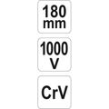 Kliešte štípacie bočné 180 mm VDE (1000 V)