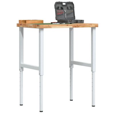 vidaXL Pracovný stôl 80x60x(73-99,5) cm masívna akácia obdĺžnik