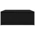 vidaXL konferenčný stolík so zásuvkami dub čierny 100x100x40 cm