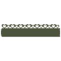 vidaXL Obrubníky trávnika 20 ks 103 x 0,05 x 22 cm Oceľ Olivovo zelená