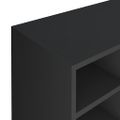 vidaXL Regál na topánky, kompozitné drevo 92x30x67,5 cm, čierny