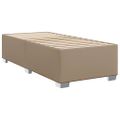 vidaXL Boxspring posteľ s matracom kapučínová 90x200 cm umelá koža