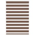 vidaXL Zebra roleta hnedá 100x100 cm šírka látky 95,9 cm polyester