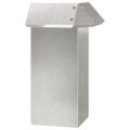 vidaXL Slimáková ohrada 13,5 x 13,5 x 25 cm Nehrdzavejúca oceľ