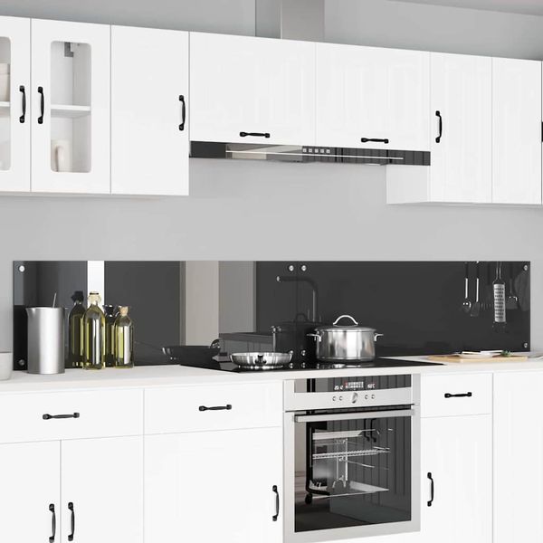 vidaXL Kuchynský obklad 2 pcs Tmavo šedá 120 x 40 cm tvrdené sklo