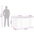 vidaXL Záhradný úložný box antracitový 171x99x93 cm