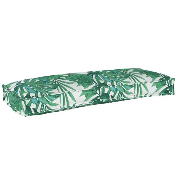 vidaXL Podložka List Vzor listov 100 x 40 x 8 cm Oxfordská látka