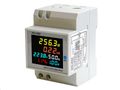 Wattmeter a merač spotreby elektrickej energie na DIN lištu D52-2066 40-300VAC,100A
