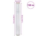 vidaXL Stretch Fólia 6 ks Transparentná 30 μm 50 cm x 150 m