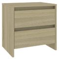 vidaXL Nočné stolíky 2 ks, dub sonoma 45x34,5x44,5cm, kompozitné drevo