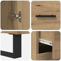 vidaXL Highboard 2 ks Remeselný dub 69,5 x 34 x 180 cm