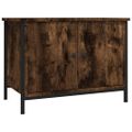 vidaXL TV skrinka s dvierkami dymový dub 60x35x45 cm spracované drevo