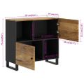 vidaXL Komoda s 2 dvierkami 80x33x75 cm masívny mangovník