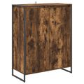vidaXL Skriňa na topánky Dymová dub 79 x 36 x 100 cm Kompozitné drevo