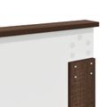 vidaXL Rám postele Hnedý dub a striebro 200 x 200 cm Kompozitné drevo