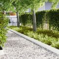vidaXL Obrubník trávnika 20 ks 100 x 0.05 x 20 cm Biela