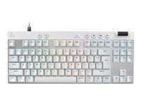 Klávesnica - TKL - podsvietenie - USB - QWERTY - US medzinárodná - klávesový spínač: Linear - biela