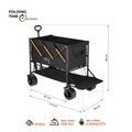 Kempingový vozík NILS Camp NC2607 XXL 160L čierno-oranžový