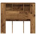 vidaXL Skrinka na čelo postele staré drevo 120x19x104,5 cm komp. drevo