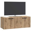 vidaXL Nástenná TV skrinka 78,5 x 31 x 30 cm Dub artisan